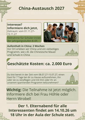 Chinaaustausch Plakat-1 - klein
